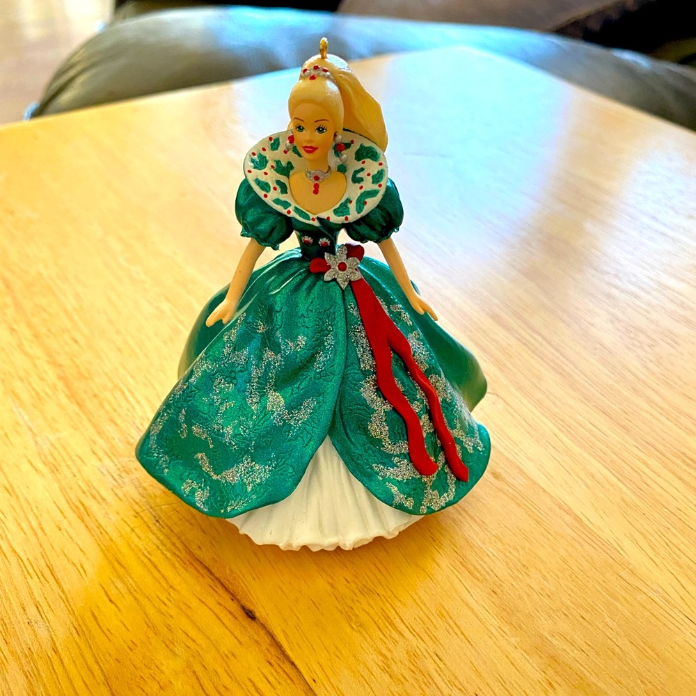 Vintage 1995 Holiday Barbie Hallmark ornament